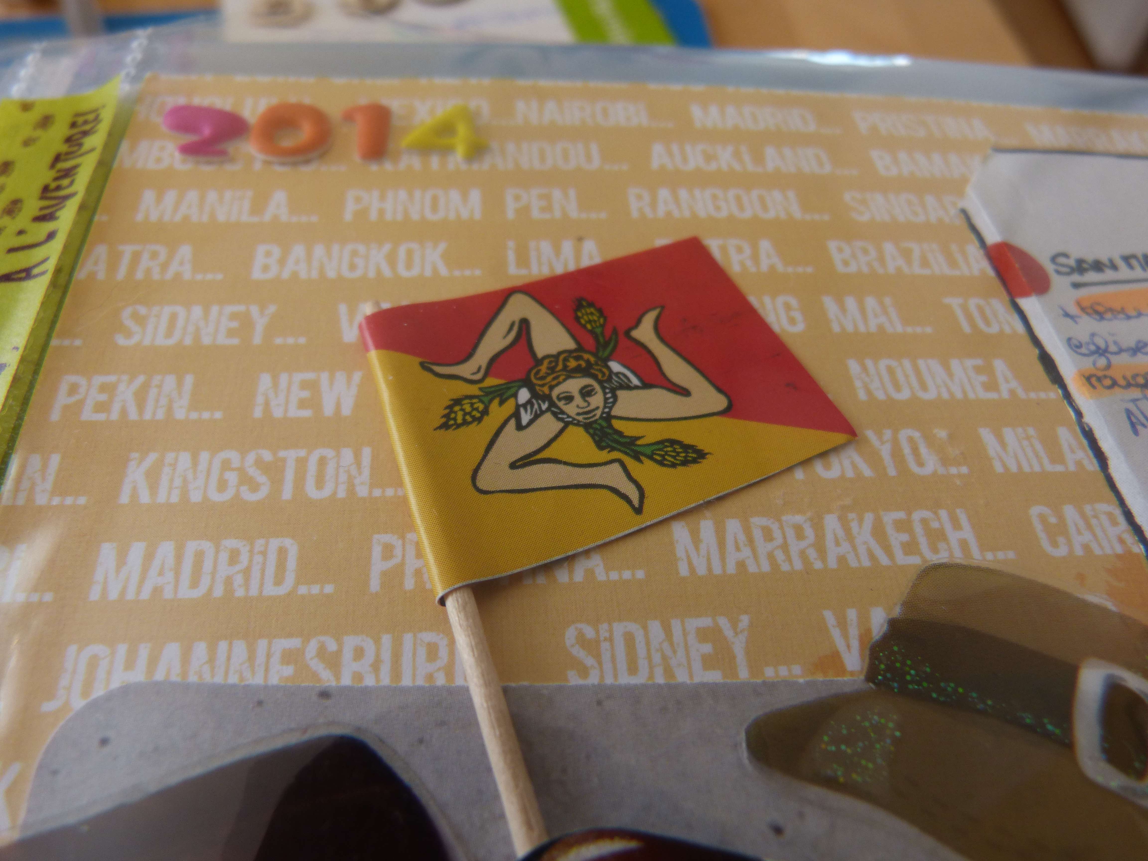 Album scrapbooking scrap Sicile voyage itineraire