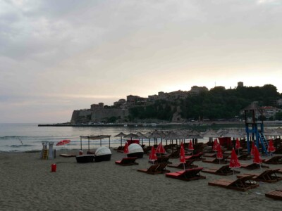 Montenegro Ulcinj coucher de soleil