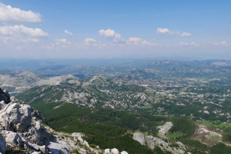 Vue du mausolée Njegos mausolee njegos montenegro panorama