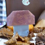 Champignon en origami decoration table automne origami champignons idee