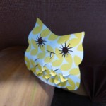 Hibou en papier decoration table automne origami hibou idee