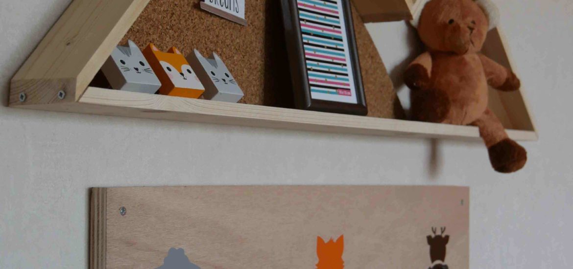 DIY PATERES ANIMAUX STICKERS BIBLIOTHEQUE MURALE MONTAGNE