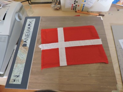 Un drapeau Album scrapbooking scrap danemark 2015