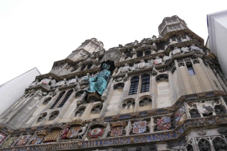 Façade de la Cathédrale Canterbury cote ouest roadtrip angleterre cath