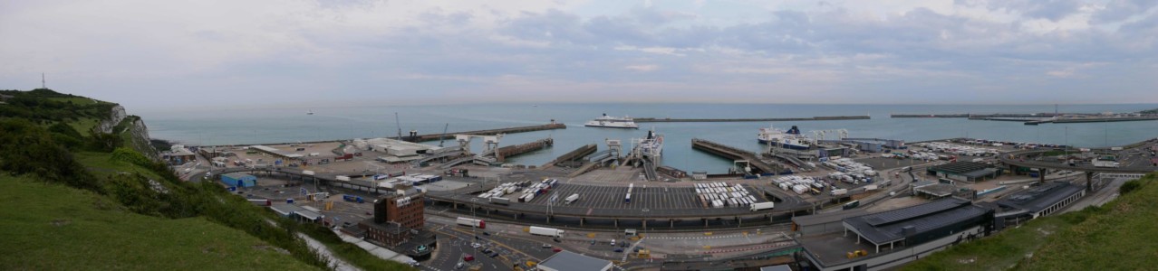 Panorama du port Dover roadtrip kent angleterre panorama port