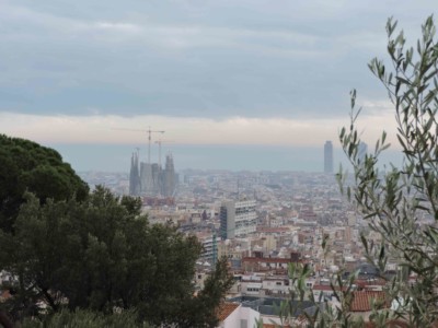 Vue du parc Guell Barcelone weekend 3 jours vue parc Guell