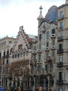 Architecture rue Barcelone weekend 3 jours Passeig de Gràcia