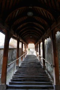 Thoune escalier couvert roadtrip 1 semaine en Suisse