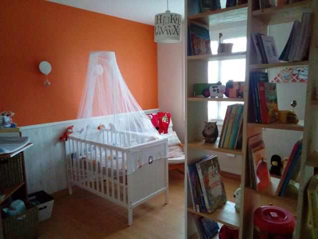 decoration chambre enfant renard orange